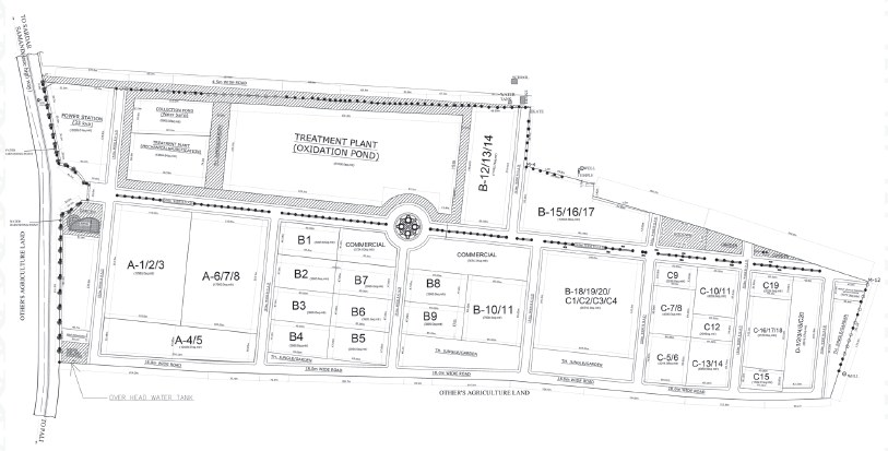 Architectural plan of the NextGen Textile Park